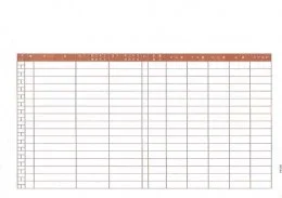 PCA PA1231G 工事原価台帳A 1,000枚