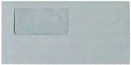 弥生 333103 窓付き封筒(グレー) 200枚