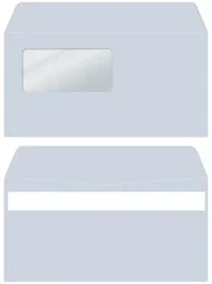 弥生 333107 窓付封筒(アクア)シールのり付き 200枚