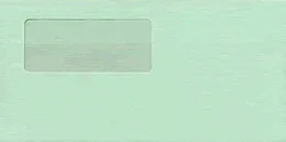 弥生 333108 窓付封筒(グリーン)シールのり付き