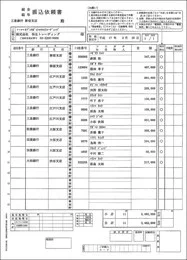 弥生 336006 銀行振込依頼書(3枚組)