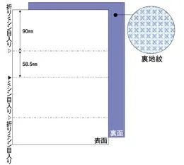 BP2009 マルチプリンタ帳票 A4 裏地紋 2面