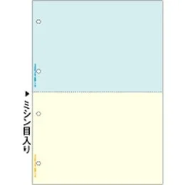 BP2011 マルチプリンタ帳票 A4 カラー 2面 4穴