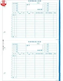 応研 FK-015 社会福祉法人 勘定票(予算付、借方) 福祉大臣用 250枚【販売終了】