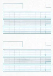 PCA PA1111G 給与明細書(罫有) 500枚